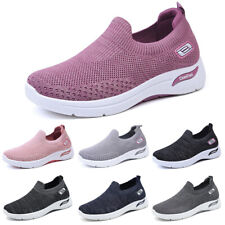 Damen Slip On Sneaker Herren Walkingschuhe Bequem Turnschuhe Gym Leichte Schuhe