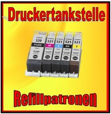 Multipack Refill PGI-520 CLI-521 Pixma IP 4700 MP 550 560 620 630 640 980 MX870