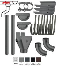 Dachrinnen Komplettset verzinkt farbig  8tlg/250 7tlg/280 6tlg/333 - wetterfest