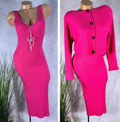 Teiler rippstrick set kleid - rippstrick,