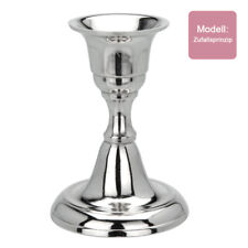 Kerzenständer klein silber farbig Kerzenleuchter Leuchter Kerzenhalter Metall