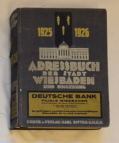 Adr062 wiesbaden adressbuch - adr062,