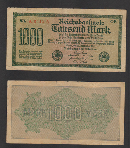 Reichsbanknote 1000 mark - ,