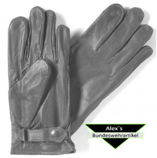 BW Lederhandschuhe Bundeswehr Handschuhe weiche Innenfütterung grau Neu A.B