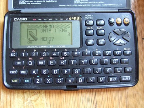 Casio digital diary - digital,