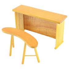 1:12 Puppenhaus Bar Theke Hocker Simulierte Miniatur Möbel Modell Dekor
