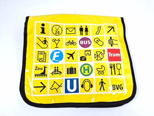 Bvg gelbe umhängetasche - bvg, mit