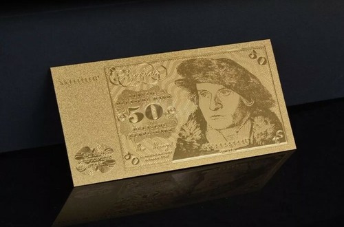 Mark gold banknote - 50,