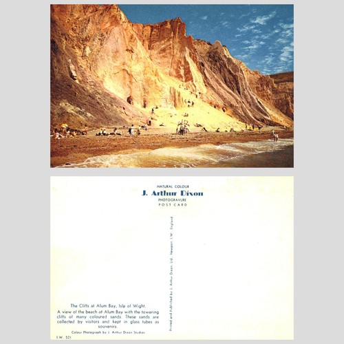 Alte postkarte die klippen - -,
