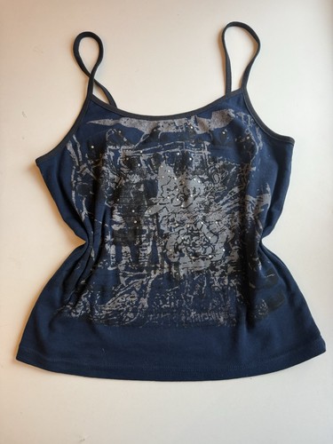Top mit nieten grunge y2k - top,
