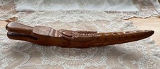 Holzfigur Krokodil