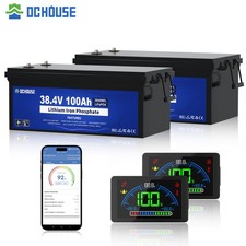 5KW 7KW 36V 200Ah Bluetooth LiFePO4 Akku Golf Cart Batterie mit Monitor