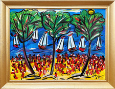 Peter Robert Keil "Segelregatta am großen Müggelsee in Berlin" Berlin 87