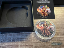 1oz  USA Silber Eagle 2017coloriert