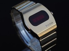 Vintage 1974 N4 Bulova Big Block LED watch Uhr