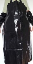Neuwertig Glanz Dick PVC 110x79 cm Lackschürze Schürze Regen Jacke Mantel