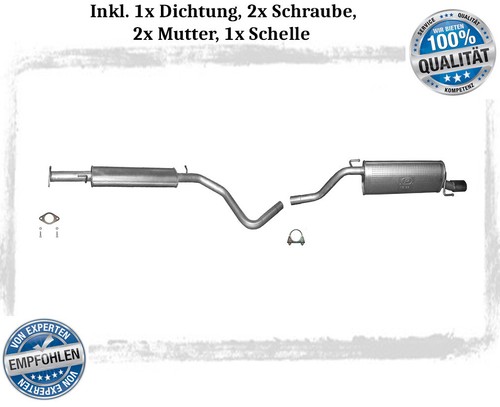 Auspuffanlage für fiat - auspuffanlage,