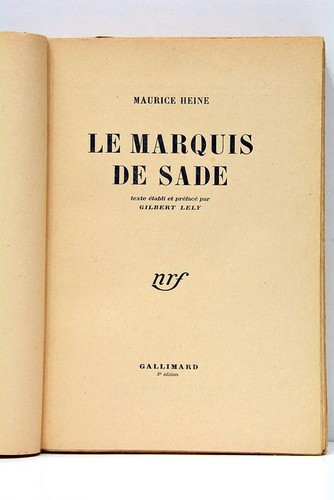 Marquis sade heine - sade,