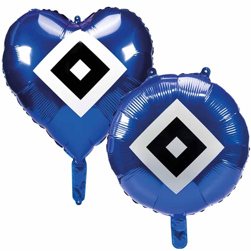 Hsv folienluftballons 2er set - folienluftballons, 2er-set