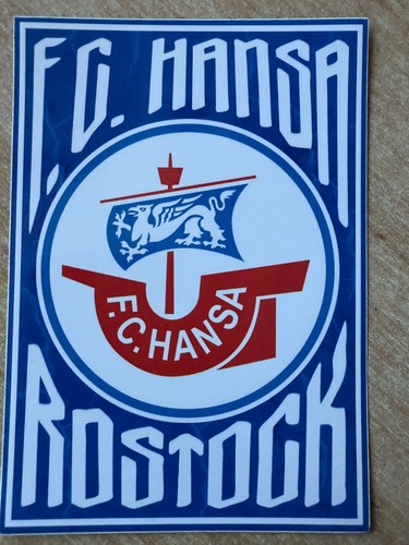 Aufkleber fc hansa rostock - -,