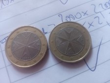 1 Euro Münzen Malta 2008 1x F IM STERN