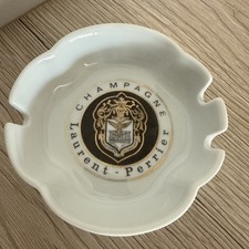 Aschenbecher Porzellan, Champagner Laurent Perrier, Frankreich, Modele Depose