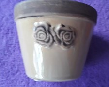 Landhaus Antik Nostalgie Vintage Shabby Deko  Blumentopf Keramik Klein Set:1 St.