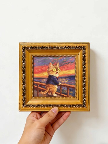 Erstaunte katze - erstaunte,