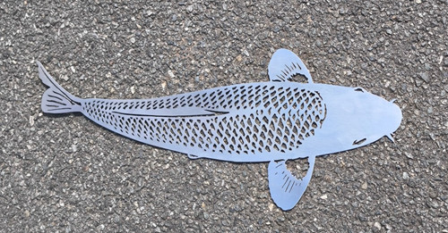 Asagi edelstahl schild koi - schild,