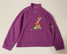 Vintage FILA Ski/Fleece-Pullover – Lila, Gr. L /46 – Made in Italy