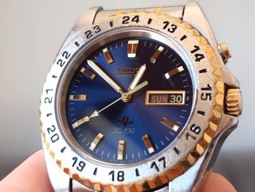 Seiko kinetic sq100 day date - sq100, day-date