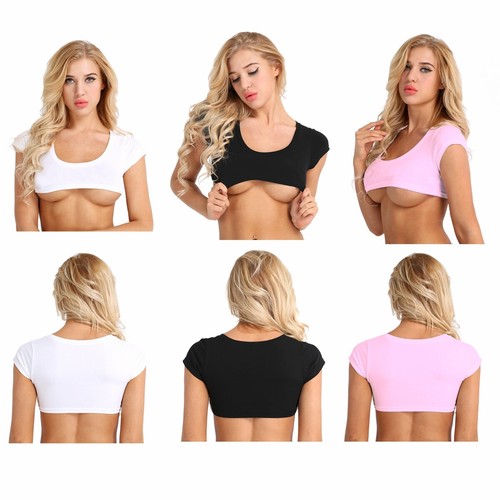 Damen kurzarm crop top - crop, t-shirt