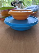 Tupperware 150ml + 350 ml Schalen mit Deckel, bunt NEU