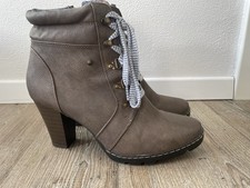 Damen Stiefelette Boots Stiefel Trachten Dirndl Schuhe Gr. 41 Neu
