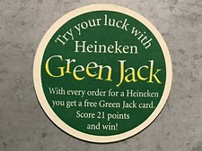 Heineken Bierdeckel  - Heineken Green Jack
