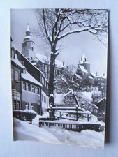 AK Schwarzenberg Erzgebirge Winter Ortsansicht Altstadt Kirche Schloß 1977