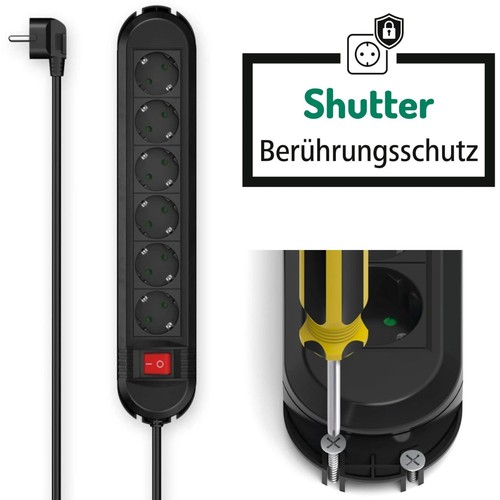 Hama mehrfachstecker fach - hama, 6-fach