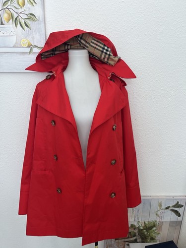 Burberry trenchcoat rot mit - burberry,