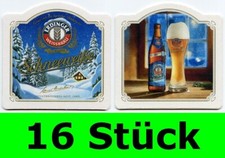 16 Stück Bierdeckel Erdinger Weissbräu Schneeweiße Erding Party Bar Theke Tresen