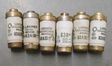 6x Neozed-Sicherungseinsatz E14, D02, Schmelzsicherung, Schraub-Sicherung gG 63A