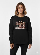 Damen Weihnachts Pullover 2XL – Beagle Hunde Motiv – weich & kuschelig