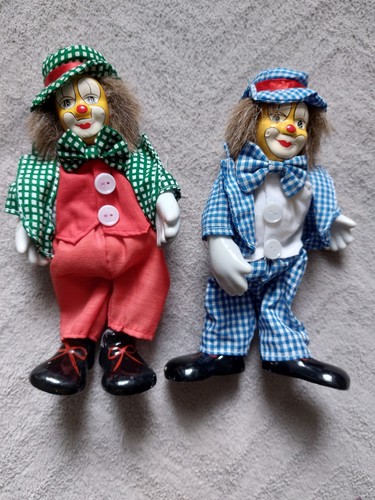 Puppen clowns keramik 18 - clowns, ca.