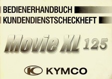 Kymco Movie XL 125 5S (2001-2006) Betriebsanleitung mit Scheckheft