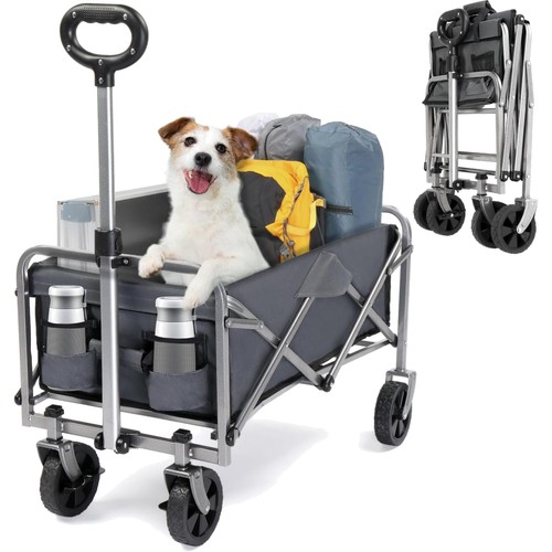 Bollerwagen faltbar grau 100 - bollerwagen,