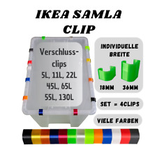 4x Clip Verschluss Clips passend für Ikea Samla 5L 11L 22L 45L 55L 65L 130L