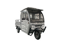 CARGO TRIKE 3000W 72V 58AH Vollkabine VOLTA VT5 Silber 50km Lastendreirad