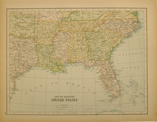 1897 antik landkarte - 1897,