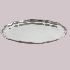 Wilkens Rundes Tablett für 2 Gläser 925er Silber