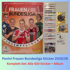 Panini Frauen Bundesliga 2025/2026 Komplett Set: Alle 420 Sticker + Album 25/26