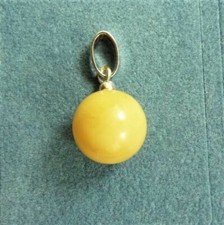 Bernstein Anhänger Kugel  1,2